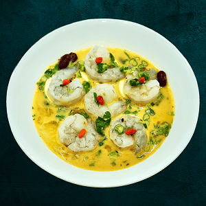 Steamed Shrimp w. Egg Tofu